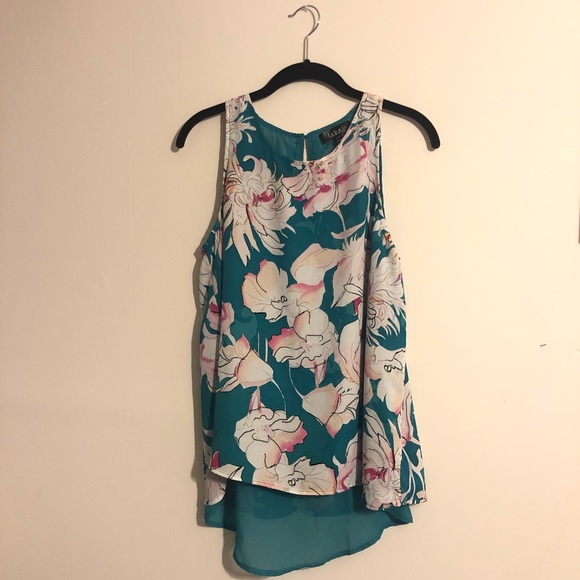 RACHEL Rachel Roy Tops - FLORAL FLOWY TANK BLOUSE